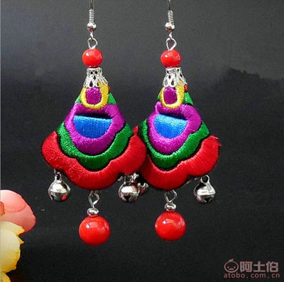 紅鑫云南民族風復古耳環 傳承工藝之美的演出佳品